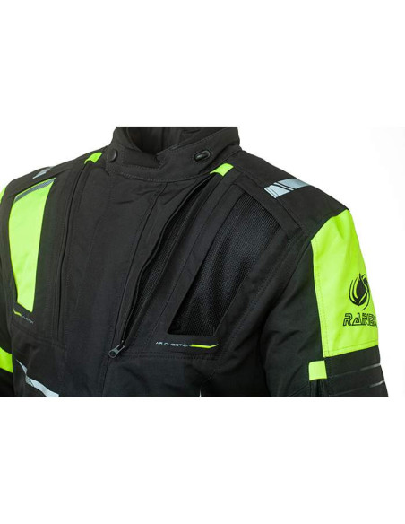 Chaqueta moto impermeable desmontable rainers Modelo Cairo amarillo flour