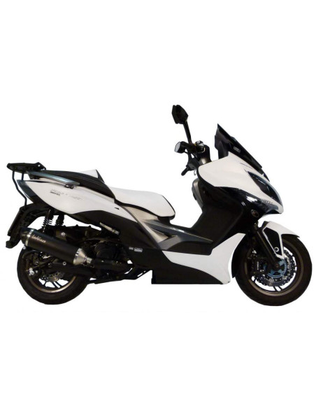 Leo vinci SILENCIOSO SLIP-ON NERO KYMCO XCITING 400I 13/14 COPA CARB