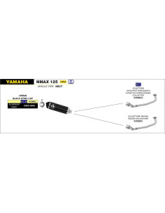 ESCAPE ARROW COMPLETO YAMAHA NMAX 125 2020 2
