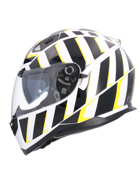 Casco Moto Integral ECE Homologado RAZZE BLANCO SH881 EDICION Limitada Casco con Doble Visera Solar Casco Hombre