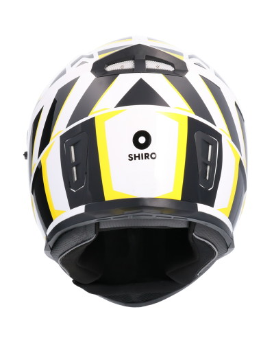 Casco Moto Integral ECE Homologado RAZZE BLANCO SH881 EDICION Limitada Casco con Doble Visera Solar Casco Hombre