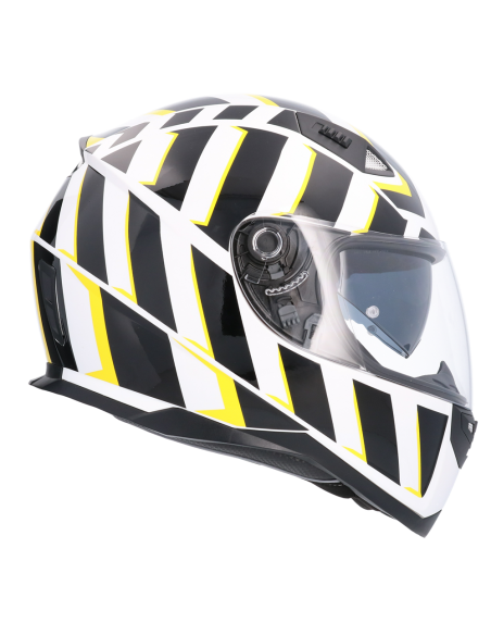 Casco Moto Integral ECE Homologado RAZZE BLANCO SH881 EDICION Limitada Casco con Doble Visera Solar Casco Hombre