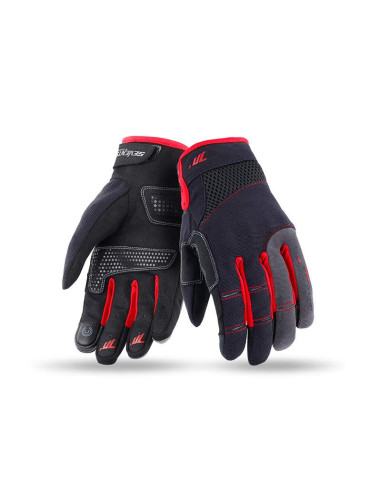 GUANTE SD-C48 DE VERANO URBAN PARA HOMBRE DE COLOR NEGRO/ROJO