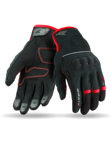 GUANTE SD-C54 VERANO URBAN PARA HOMBRE DE COLOR NEGRO/ROJO