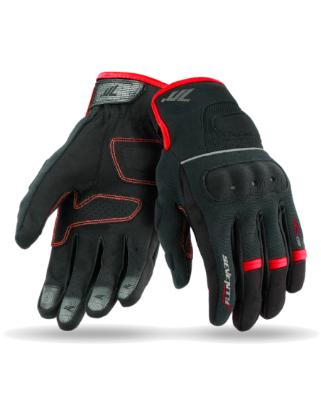 GUANTE SD-C54 VERANO URBAN PARA HOMBRE DE COLOR NEGRO/ROJO