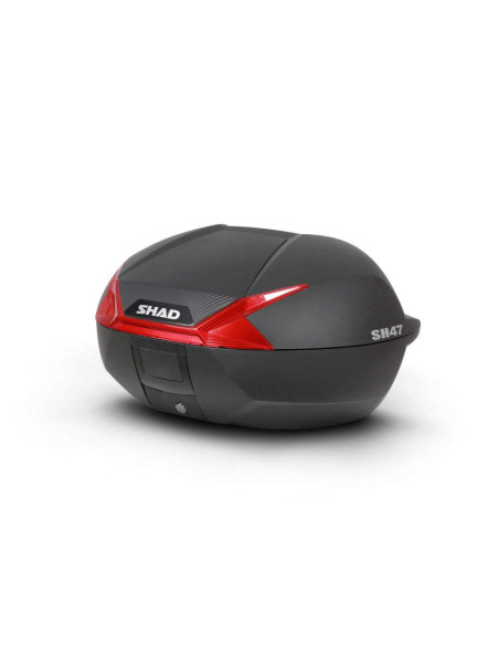BAUL SH47 COLOR ROJO ADAPTABLE A SCOOTERS Y A MOTOCICLETAS DE MEDIA Y GRAN CILINDRADA.