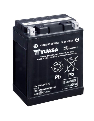 BATERÍA YUASA YTX14AH-BS