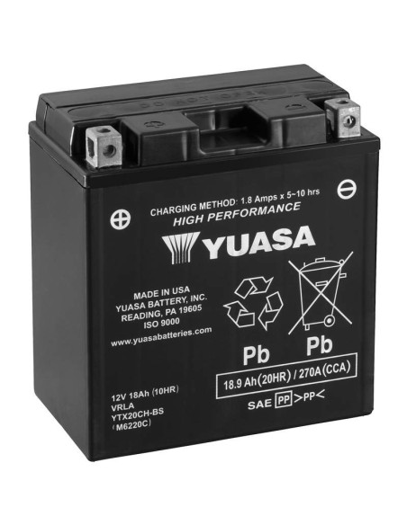 BATERÍA YUASA YTX20CH-BS