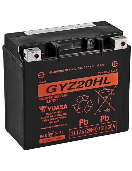 BATERÍA YUASA GYZ20HL