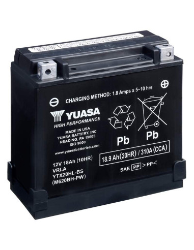 BATERÍA YUASA YTX20HL-BS-PW