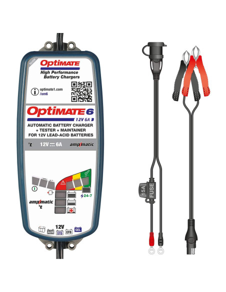 CARGADOR BATERIAS OPTIMATE 6 AMPMATIC 6A TM-360