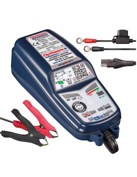 CARGADOR BATERÍAS OPTIMATE 5 6V-12V TM320