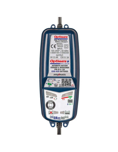 CARGADOR BATERÍAS OPTIMATE 5 6V-12V TM320
