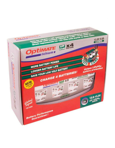 CARGADOR DE BATERÍAS OPTIMATE LITHIUM 4S 4 X 0,8A