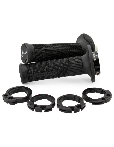 PUÑOS DOMINO D100 OFF ROAD COLOR NEGRO