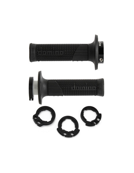 PUÑOS DOMINO D100 OFF ROAD COLOR NEGRO