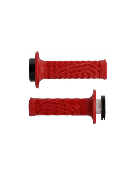 PUÑOS DOMINO D100 OFF ROAD COLOR ROJO