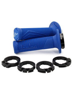 PUÑOS DOMINO D100 OFF ROAD COLOR AZUL