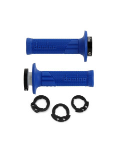 PUÑOS DOMINO D100 OFF ROAD COLOR AZUL 2