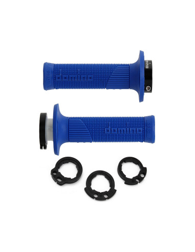 PUÑOS DOMINO D100 OFF ROAD COLOR AZUL