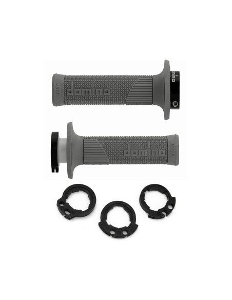 PUÑOS DOMINO D100 OFF ROAD COLOR GRIS