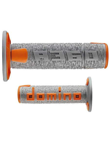PUÑOS DOMINO OFF ROAD RPS GRIS - NARANJA