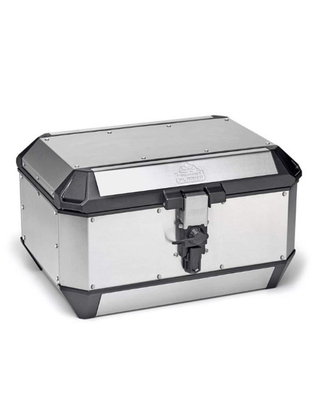 MALETA ALUMINIO ALASKA 56L MARCA GIVI DE COLOR ALUMINIO