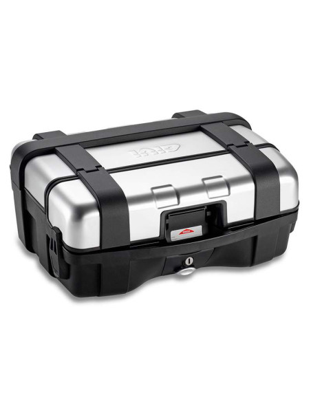 MALETA MARCA GIVI TREKKER LATERAL O CENTRAL 33 LTS. MARCA GIVI-MONOKEY PLATA