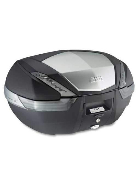 BAÚL GIVI V47NT TECH 47L TAPA ALUMINIO LUCES AHUMADAS