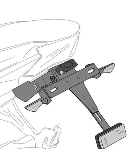 SOPORTE DE MATRICULAS HONDA MSX 125 16-
