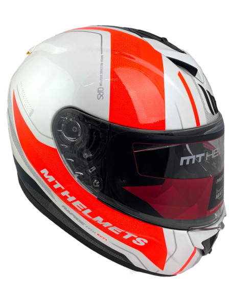 Casco Rapide Blanco y Naranja de Exposicion Talla XL precio rebajado