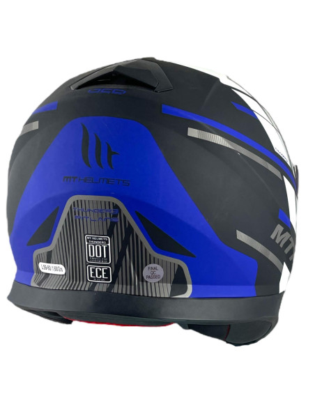 Casco Mt Thunder 3 modelo Pit lane Azul Exposicion Talla M
