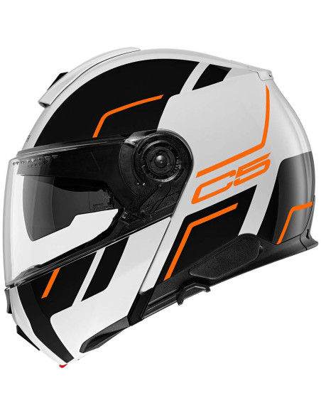 CASCO MARCA SCHUBERTH C5 MASTER DE COLOR NARANJA BRILLO