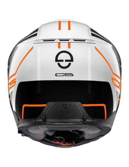 CASCO MARCA SCHUBERTH C5 MASTER DE COLOR NARANJA BRILLO