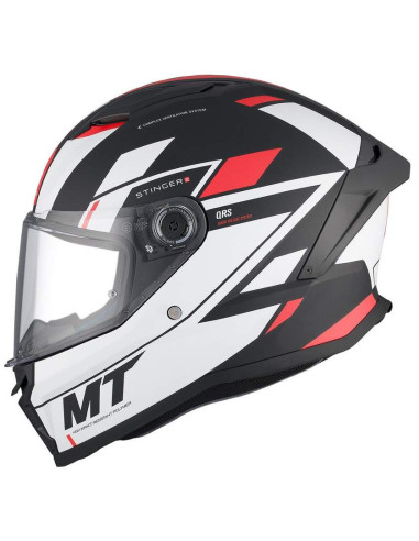 MT HELMETS STINGERS 2 ZIVZE B5 BLANCO Y ROJO MATE HOMOLOGACION 22.06