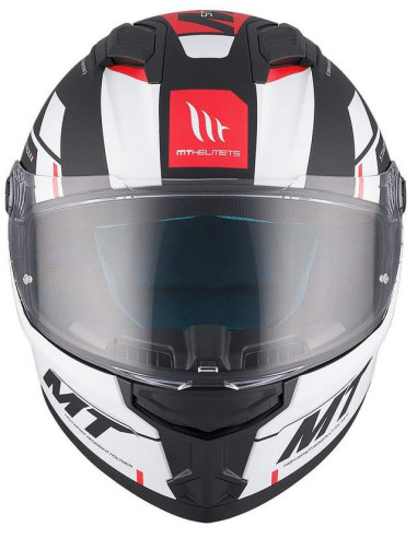 MT HELMETS STINGERS 2 ZIVZE B5 BLANCO Y ROJO MATE HOMOLOGACION 22.06
