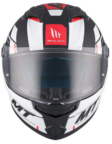 MT HELMETS STINGERS 2 ZIVZE B5 BLANCO Y ROJO MATE HOMOLOGACION 22.06