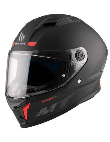 MT HELMETS STINGERS 2 SOLID NEGRO MATE HOMOLOGACION 22.06