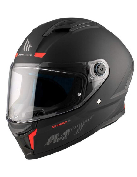 MT HELMETS STINGERS 2 SOLID NEGRO MATE HOMOLOGACION 22.06