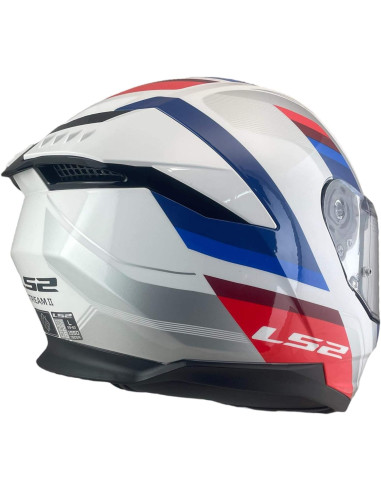 LS2 Helmet Casco Integral KPA FF808 Stream II Vintage Blanco Azul Rojo