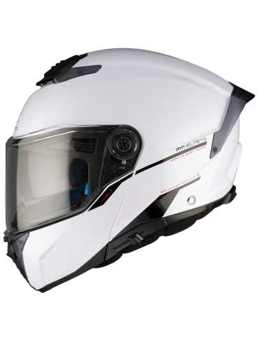 CASCO MODULAR MT ATOM 2 COLOR BLANCO 22.06 CON GAFAS SOLAR