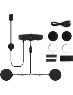 MT Helmet Casco Abatible Genesis con Bluetooth Incorporado Negro Mate con homologacion 22.06 2