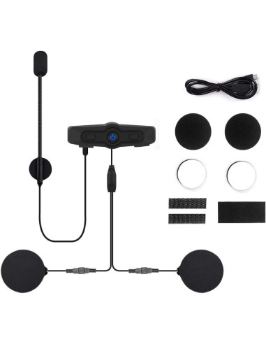 MT Helmet Casco Abatible Genesis con Bluetooth Incorporado Negro Mate con homologacion 22.06
