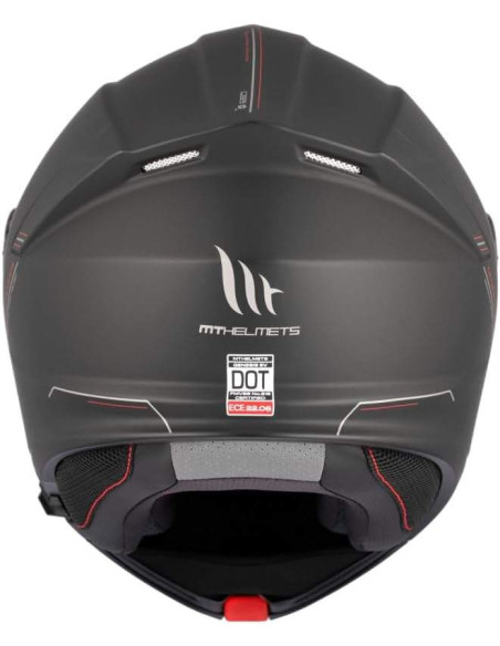 MT Helmet Casco Abatible Genesis con Bluetooth Incorporado Negro Mate con homologacion 22.06