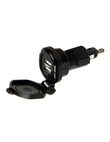 SOPORTE MOVIL DIN TECH CARGADOR BATERIA 2 PUERTOS USB