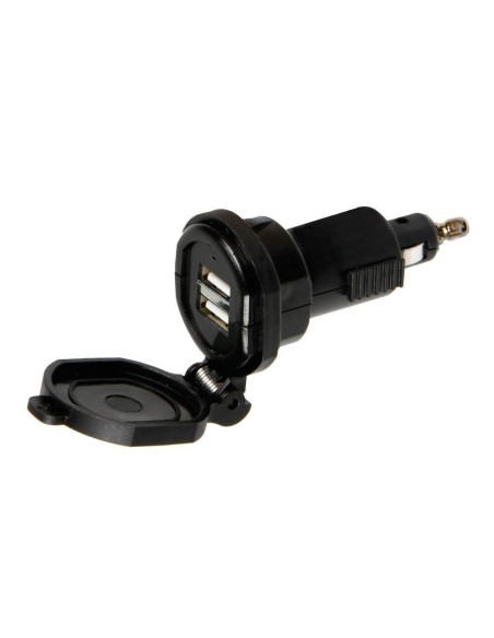 SOPORTE MOVIL DIN TECH CARGADOR BATERIA 2 PUERTOS USB