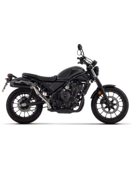 ARROW Escape Honda CL500 23- acero negro copa carbono