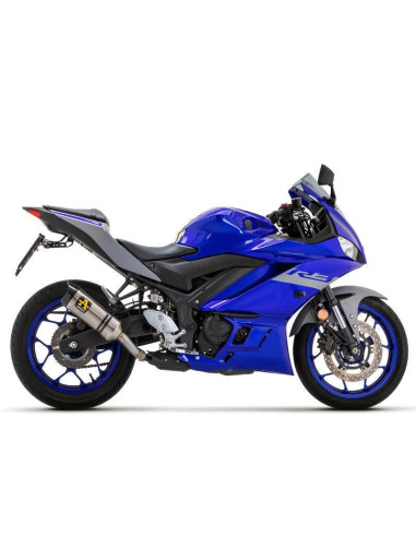 ARROW Escape titanio fondo carbono Yamaha MT-03, YZF R3 / R25 15-