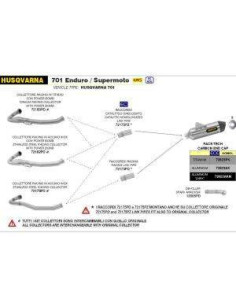 ARROW Colector acero Racing Husqvarna 701 Enduro-Supermoto 21- 2