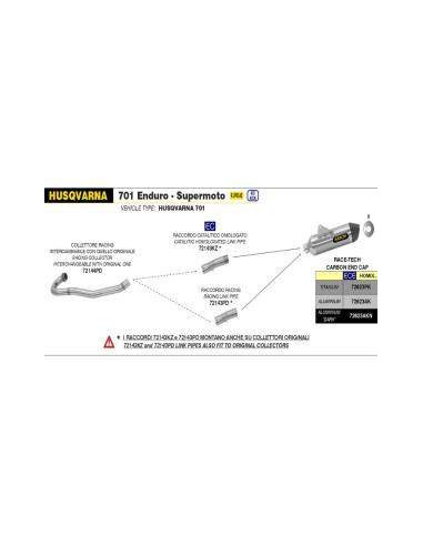 ARROW Colector acero Racing Husqvarna 701 Enduro-Supermoto 17-20